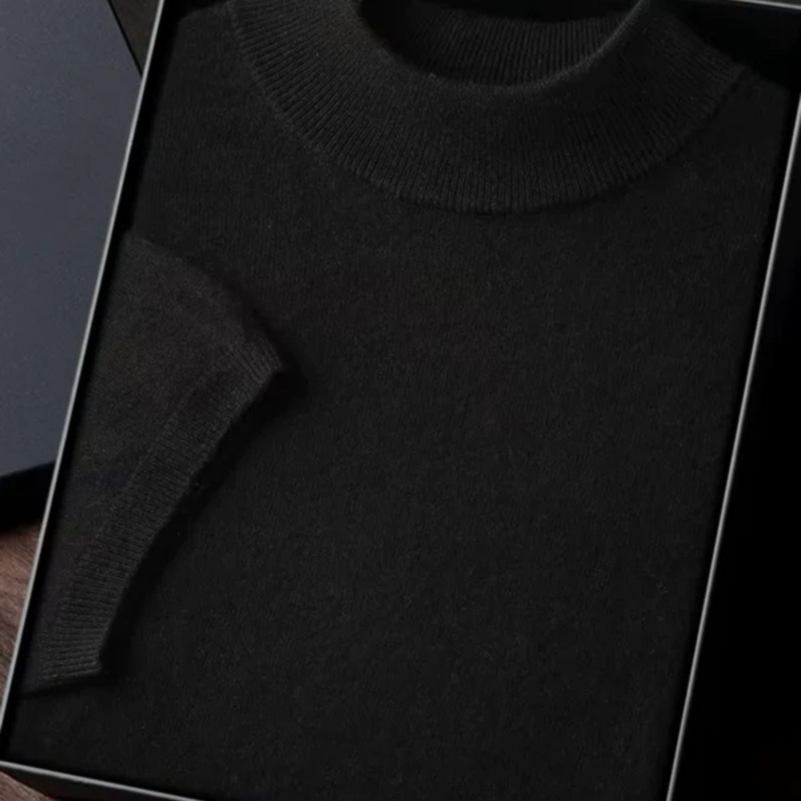 The Vienna Cashmere Mock Neck T-Shirt