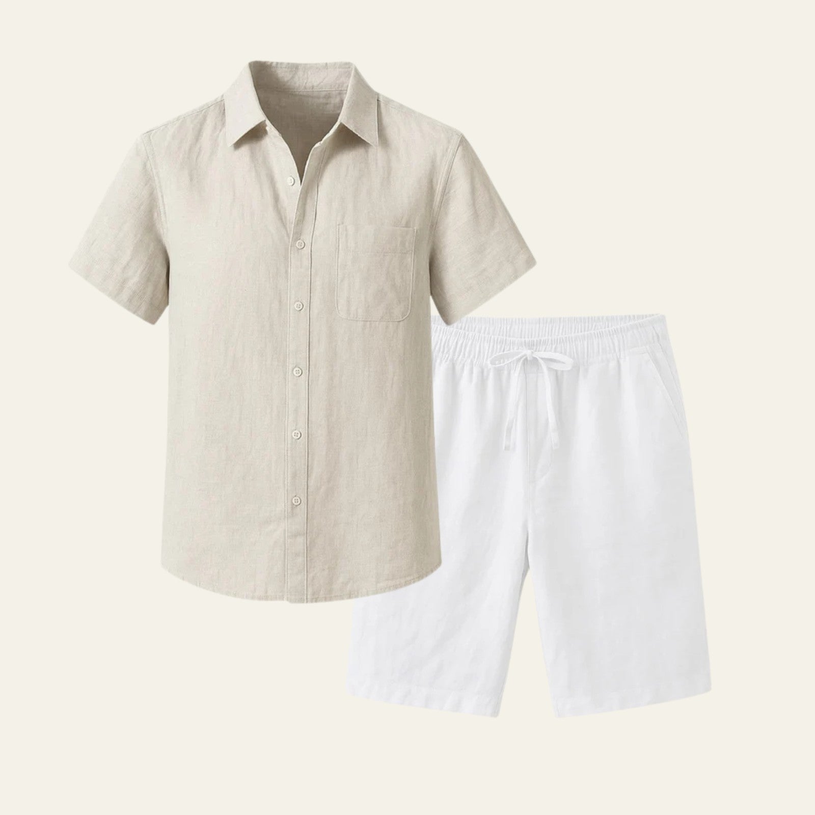 The Riviera Linen Set White