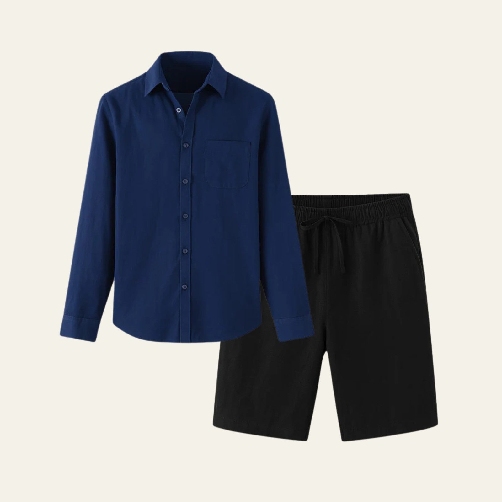 The Solstice Linen Set Black