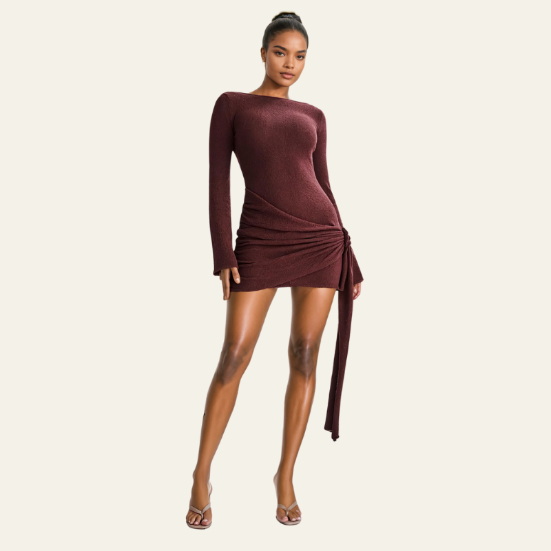 The Nice Drape Mini Dress