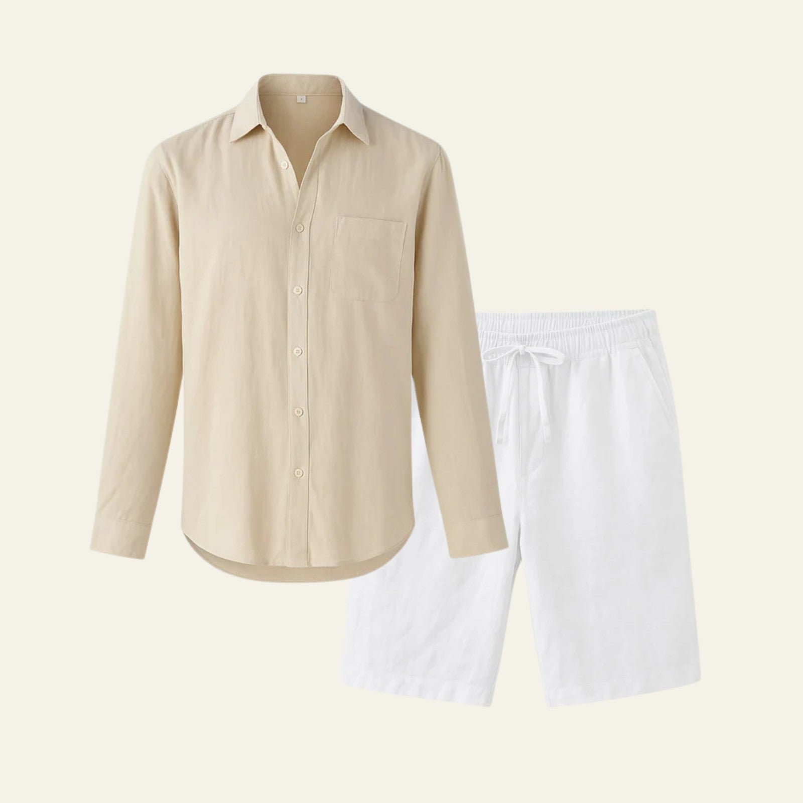 The Solstice Linen Set White