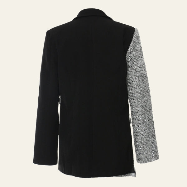 The Paris Contrast-Panel Blazer