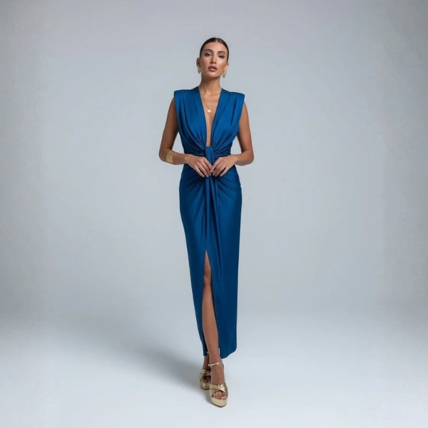 The Monaco Twisted-Front Maxi Dress