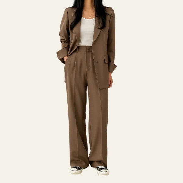 The Milan Tailored Blazer and Wide-Leg Trouser Set