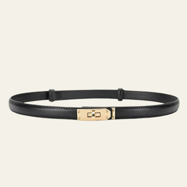 The Antibes Leather Turn-Lock Belt