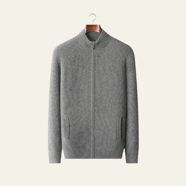 The Sorrento Cashmere Zip Knit