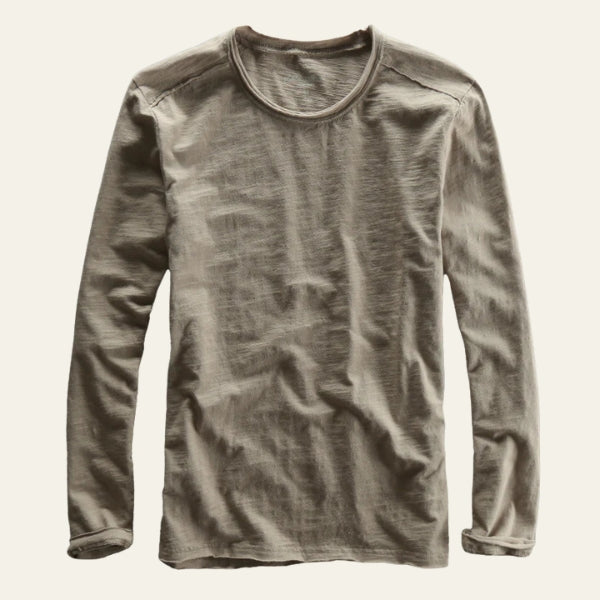 The Kyoto Slub-Texture Long Sleeve Tee