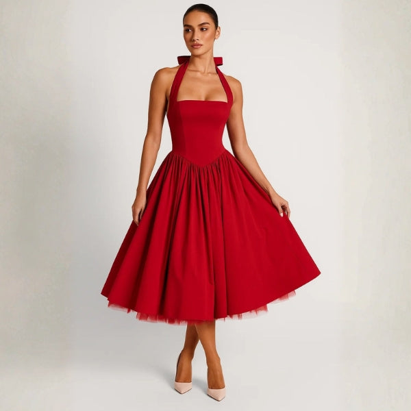 The Marilyn Halter Midi Dress