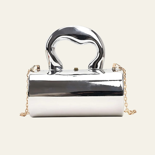 The Riviera Metallic-Finish Tote Bag