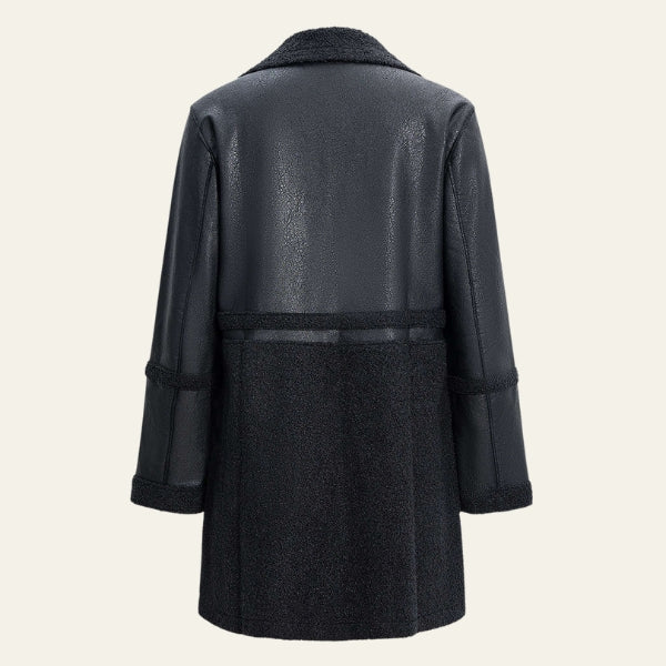 The Oslo Shearling-Panel Coat