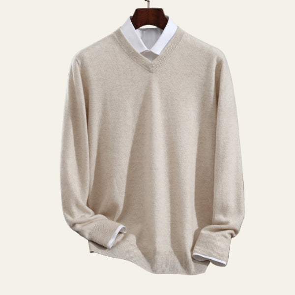 The Montreux Merino Wool  V-Neck Knit