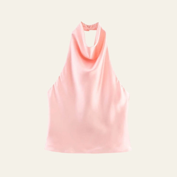 The Siena Draped Halter-Neck Top