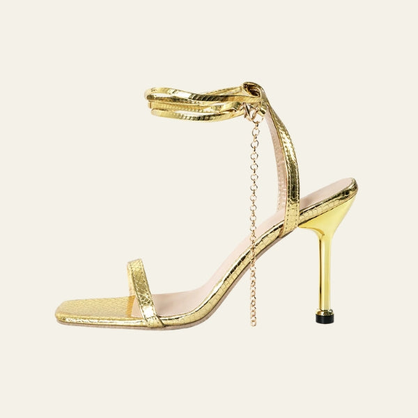 The Riviera Wrap-Anklet Stiletto Heels