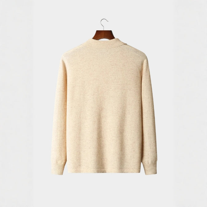 The Amalfi Merino Wool Polo Cardigan