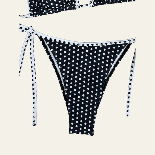 The Riviera Polka-Dot Triangle Bikini