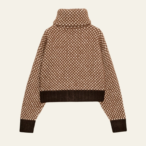 The Aspen Zip-Up Textured Knit Jacket