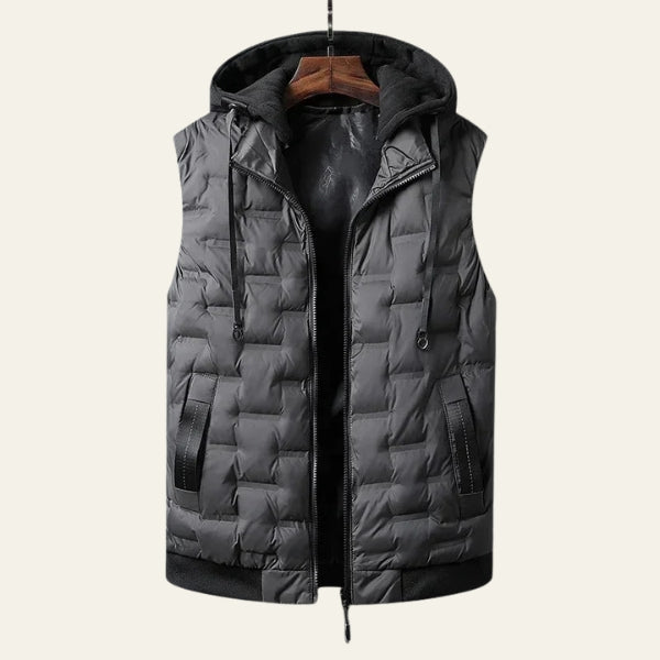 The Alpine Quilted Hooded Vest