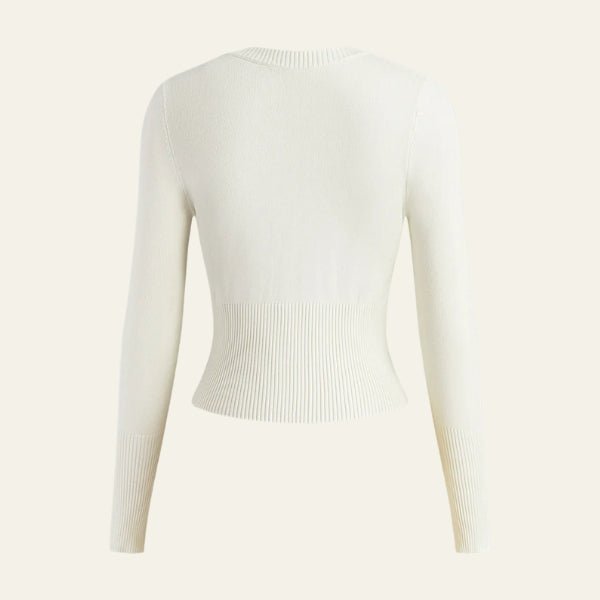 The Monaco Ribbed Cropped Cardigan