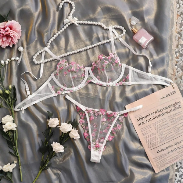 The Verona Juliet Floral Lingerie Set