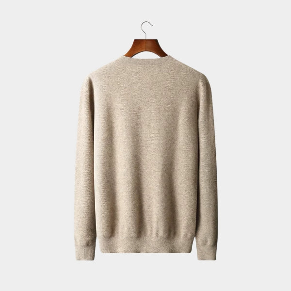 The Aspen Cashmere Henley Sweater