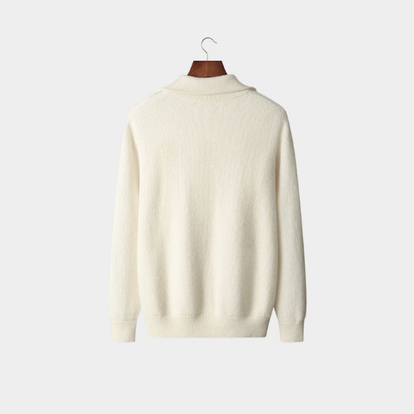 The Aspen Merino Wool Zip Knit