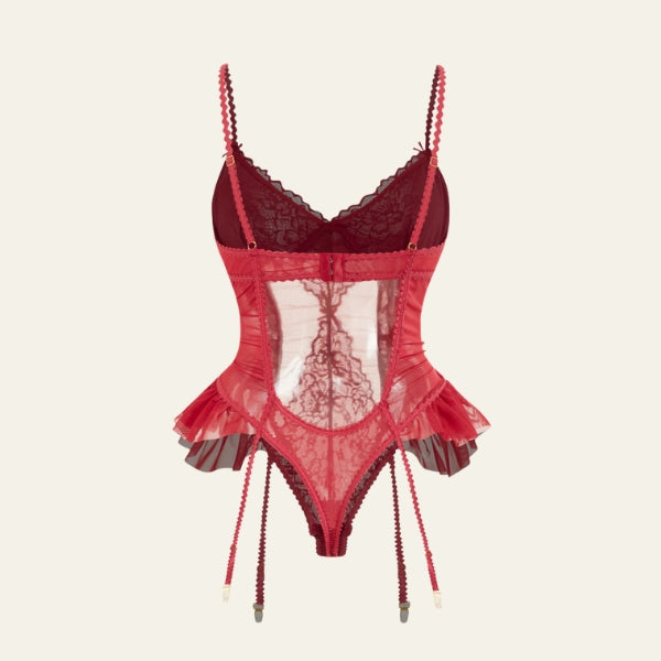 The Parisian Ruffle Lace Bodysuit