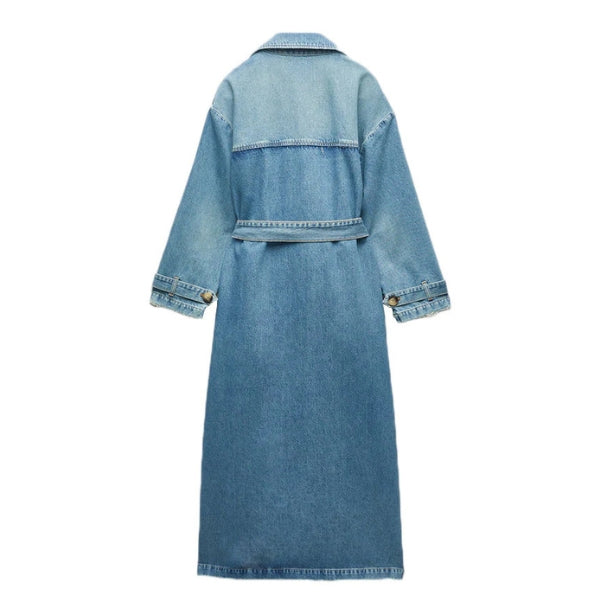 The Capri Denim Trench Coat