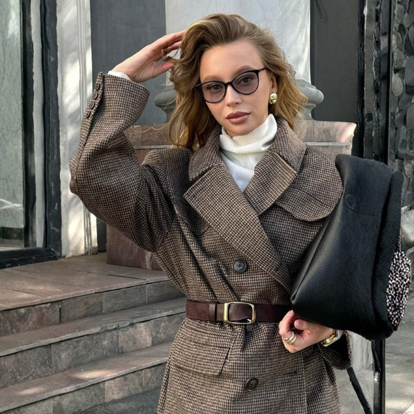 The Paris Belted Double-Breasted Coat