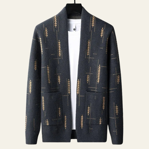 The Kyoto Patterned Open-Front Cardigan