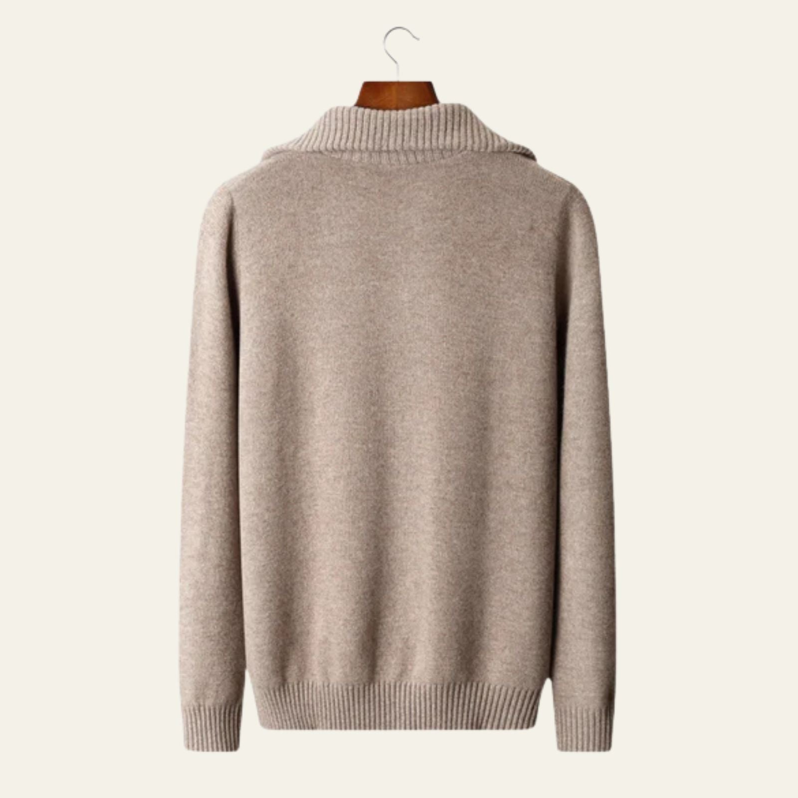The Cortina Merino Wool Half Zip Sweater