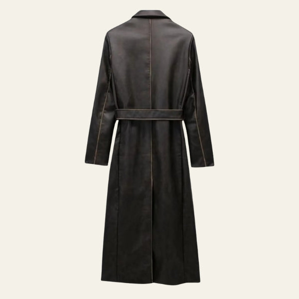 The Milan Leather Trench Coat