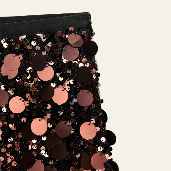 The Riviera Disc-Sequin Mini Skirt