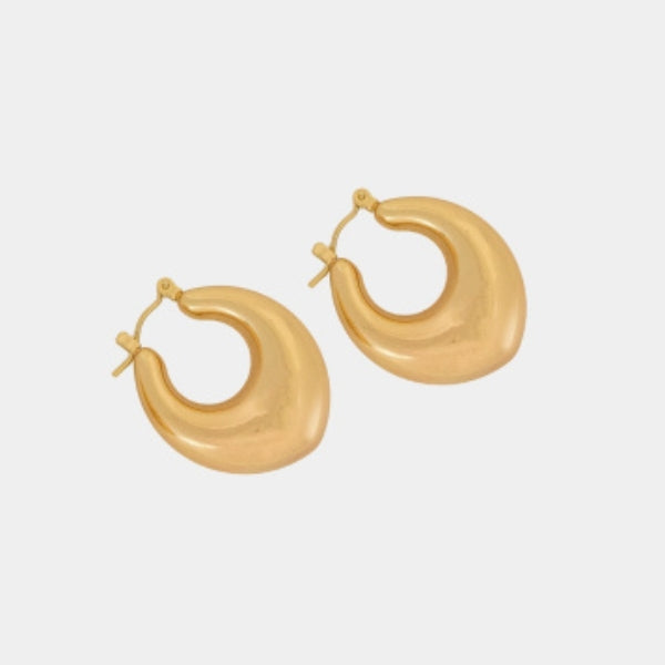 The Amalfi Sculpted Gold Drop Earring