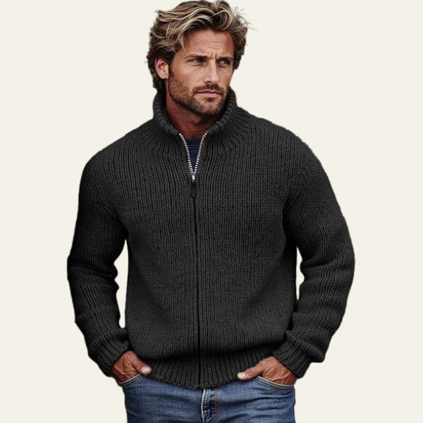 The Oslo Chunky Zip Cardigan