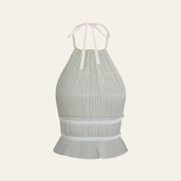 The Capri Tiered Halter Maxi Set