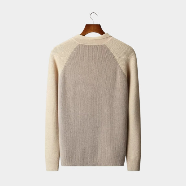 The Verona Merino Wool Half-Zip Polo