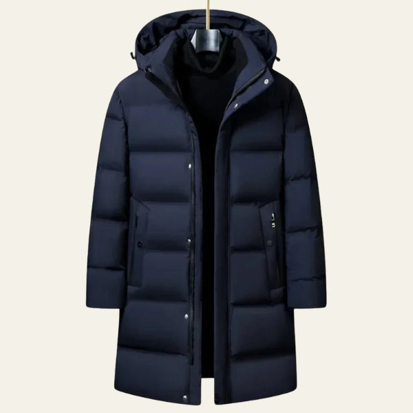 The Aspen Hooded Quilted Long Puffer Jacket