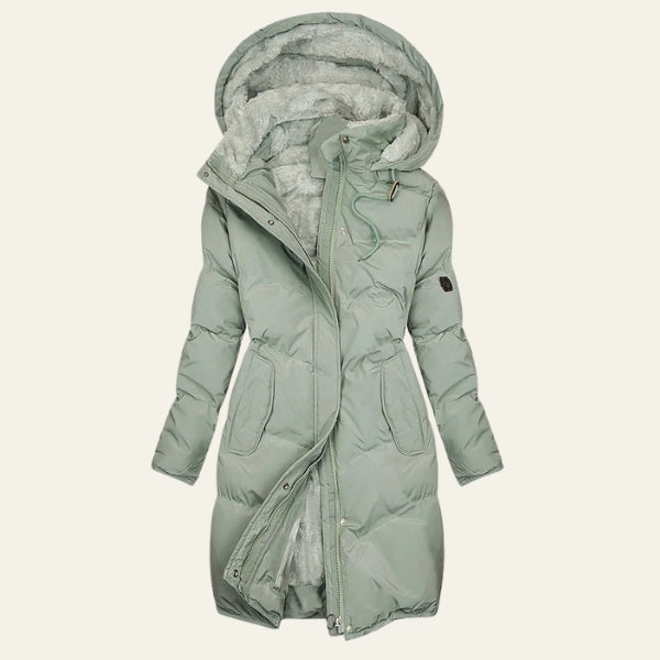 The Oslo Plush-Lined Hooded Puffer Parka