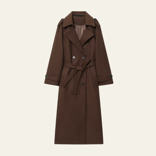The Emilia Belted Longline Trench Coat