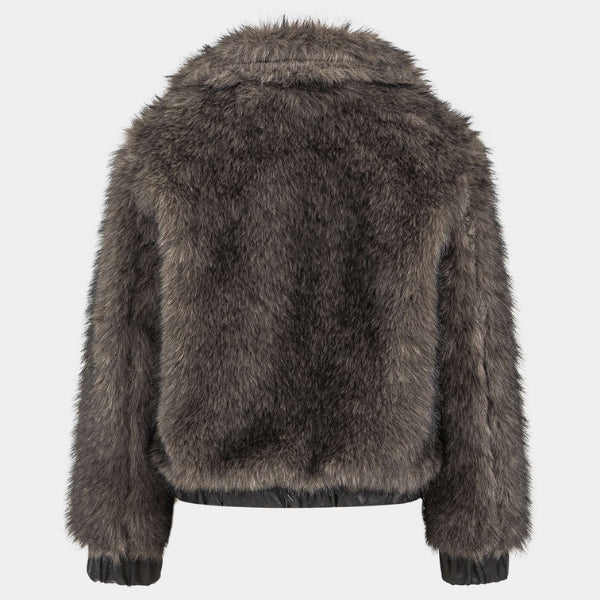 The Oslo Faux Fur Bomber Jacket
