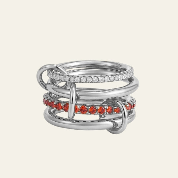 The Monaco Stacked Pavé Ring