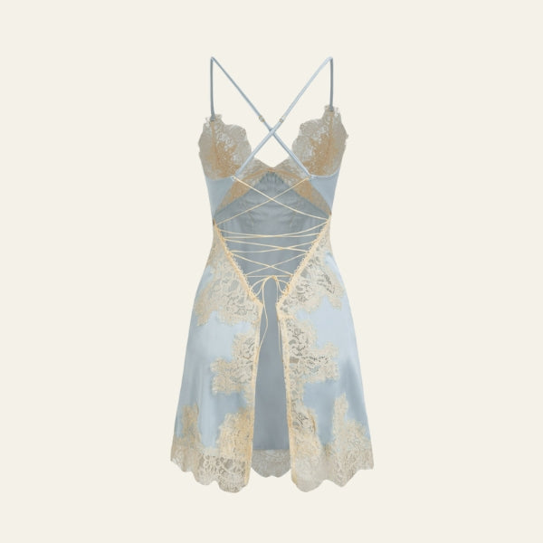 The Riviera Criss-Cross Lace Lingerie Set