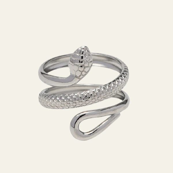 The Luna Adjustable Serpent Ring