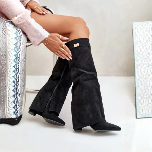 The Valencia Suede Sculpted Boot