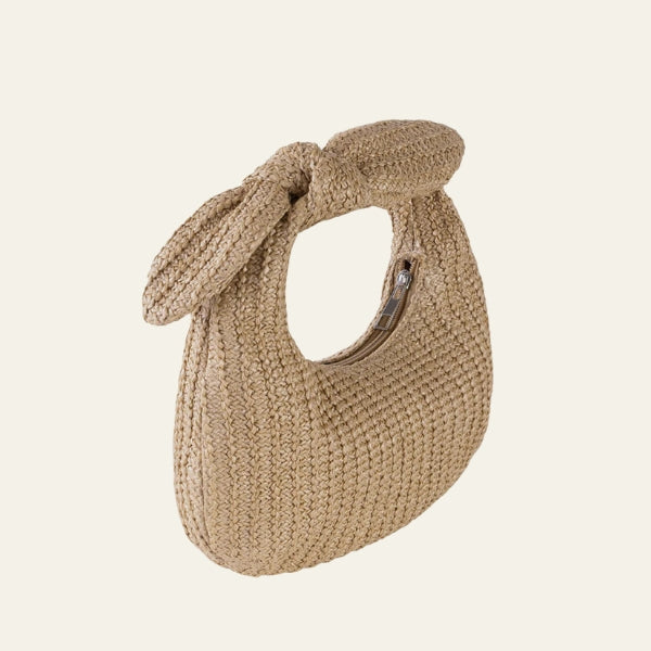 The Tulum Knotted Straw Handbag