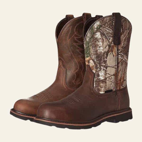 The Frontier Camo-Panel Western Boots