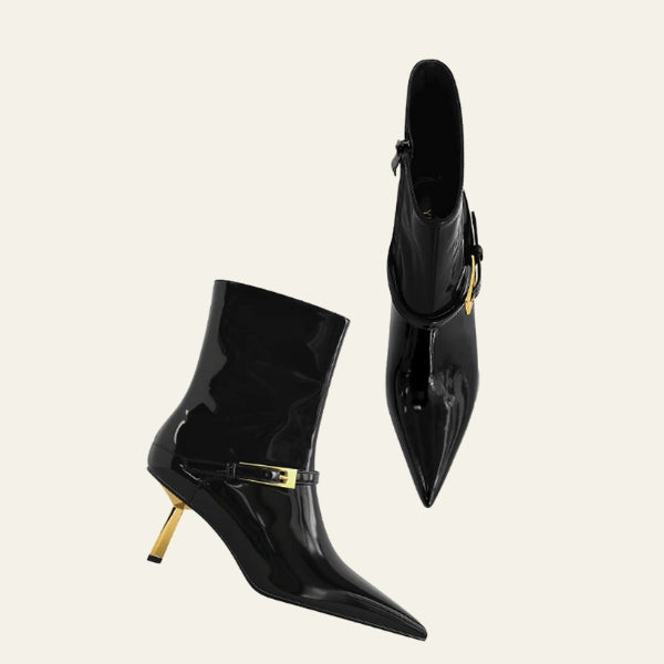 The Riviera Buckle-Strap Ankle Boots