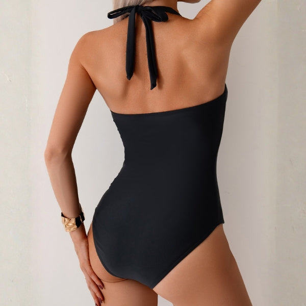 The Riviera Ruched Halter Swimsuit