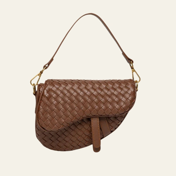 The Ravello Woven Flap Shoulder Bag