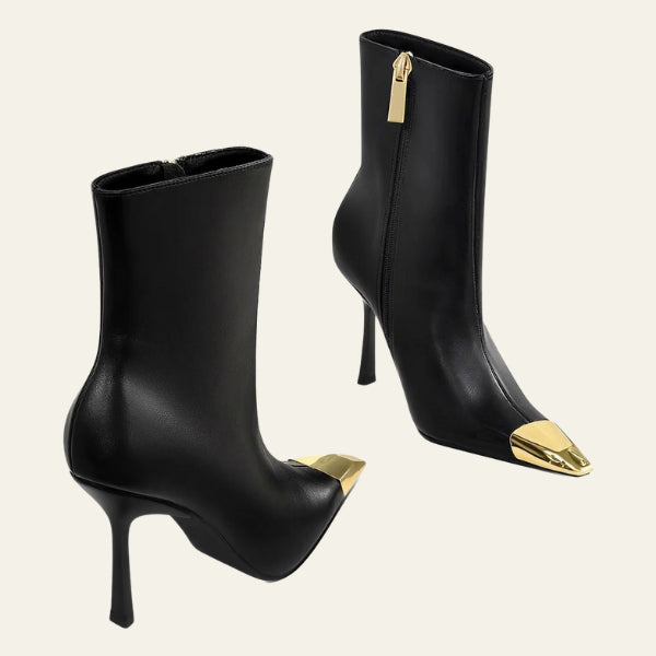 The Kyoto Metal-Cap Stiletto Boots